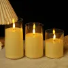 The new led electronic candle lamp can remain constantly lit and flash. It is suitable for wedding and home healing decoration, charging, remote control, and electronic wax Application Scenario